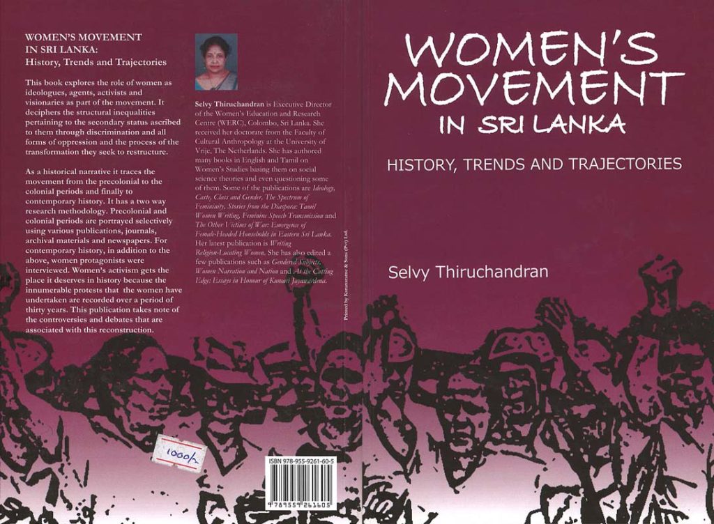 Women's movement in Sri Lanka-cover
