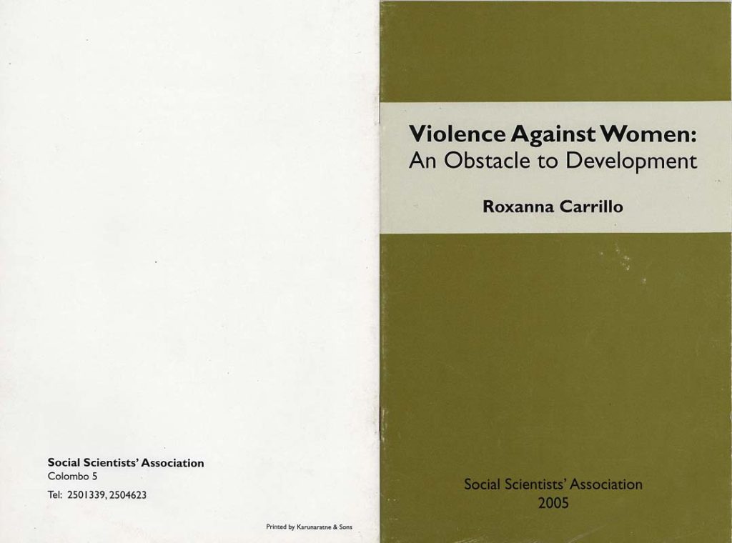 Violence Against Women: An Obstacle to Development 