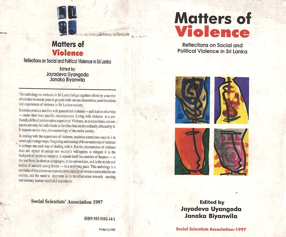 Matters of Violence cover